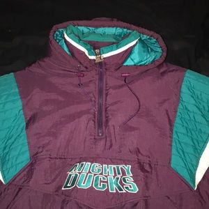 Vintage authentic mighty ducks jacket/windbreaker